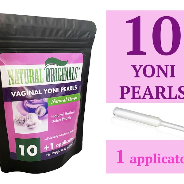 Yoni Pearls (10 pieces) + 1 Applicator - top rated brand!