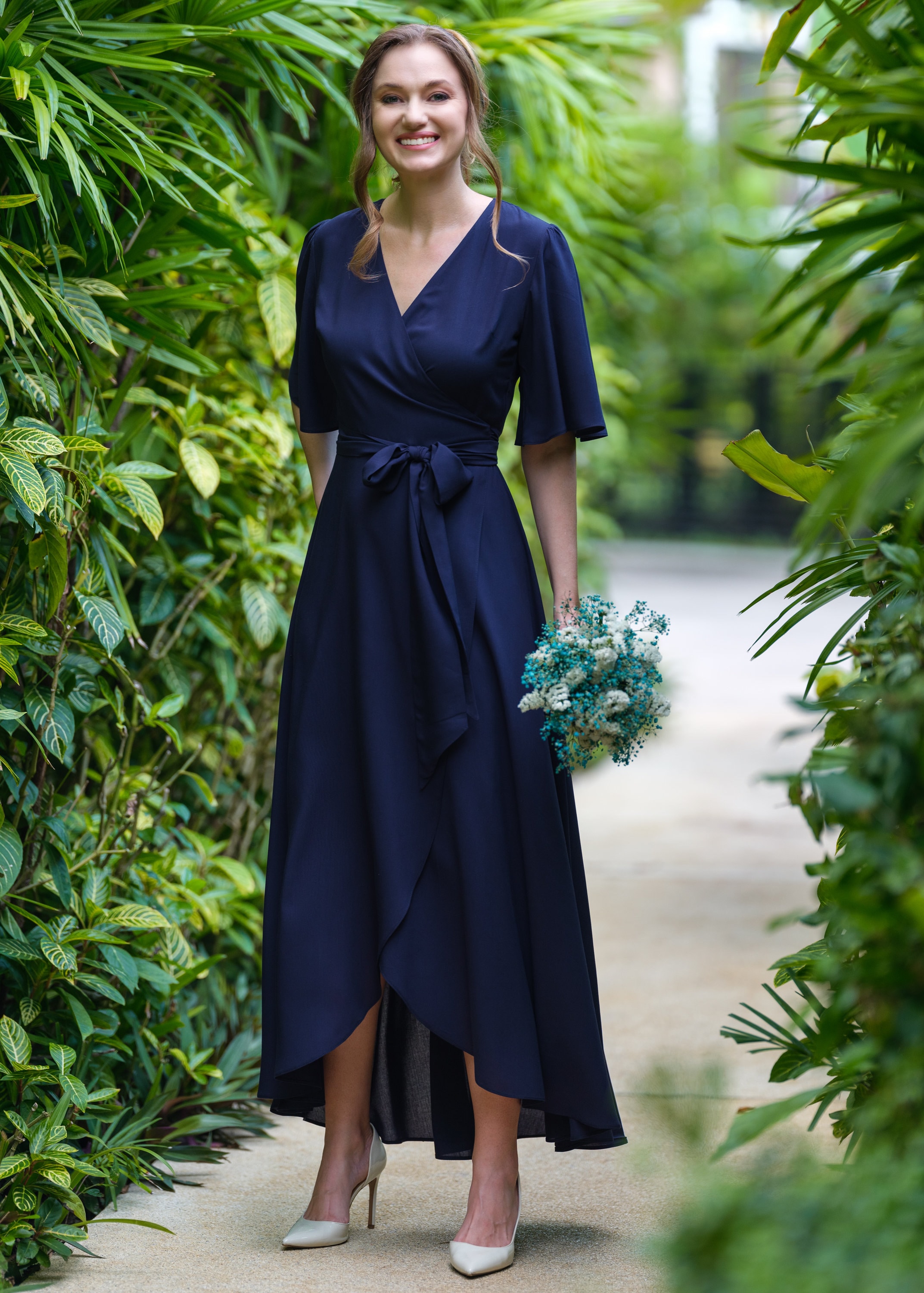 Navy Blue Chiffon Bridesmaid Dress, Wedding Guest Dress, Bridesmaids Dress, Chiffon Long Wrap Dress, Evening Dress, Formal Chiffon Dress - Etsy Navy Blue Chiffon Bridesmaid Dress, Wedding Guest Dress, Bridesmaids Dress, Chiffon Long Wrap Dress, Evening Dress, Formal Chiffon Dress - Etsy