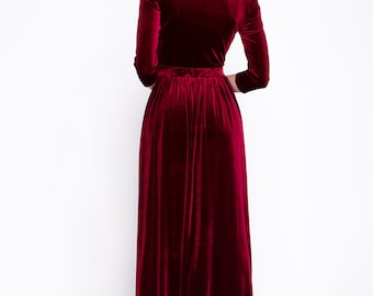 womens red velvet christmas dress Women Christmas Santa Dress | Red Velvet Holiday Costume Outfit | Xmas Party Dress With Cape & Hat | Festive Cosplay Christmas Outfit