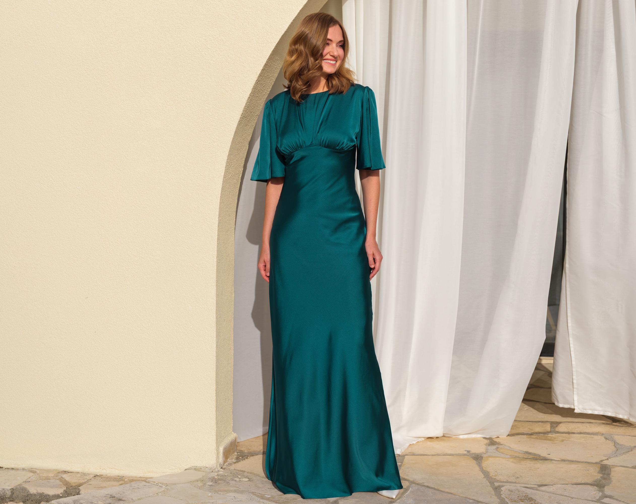 silk teal bridesmaid dresses Emily Rose Teal Multiway Bridesmaid Dress (One Size)