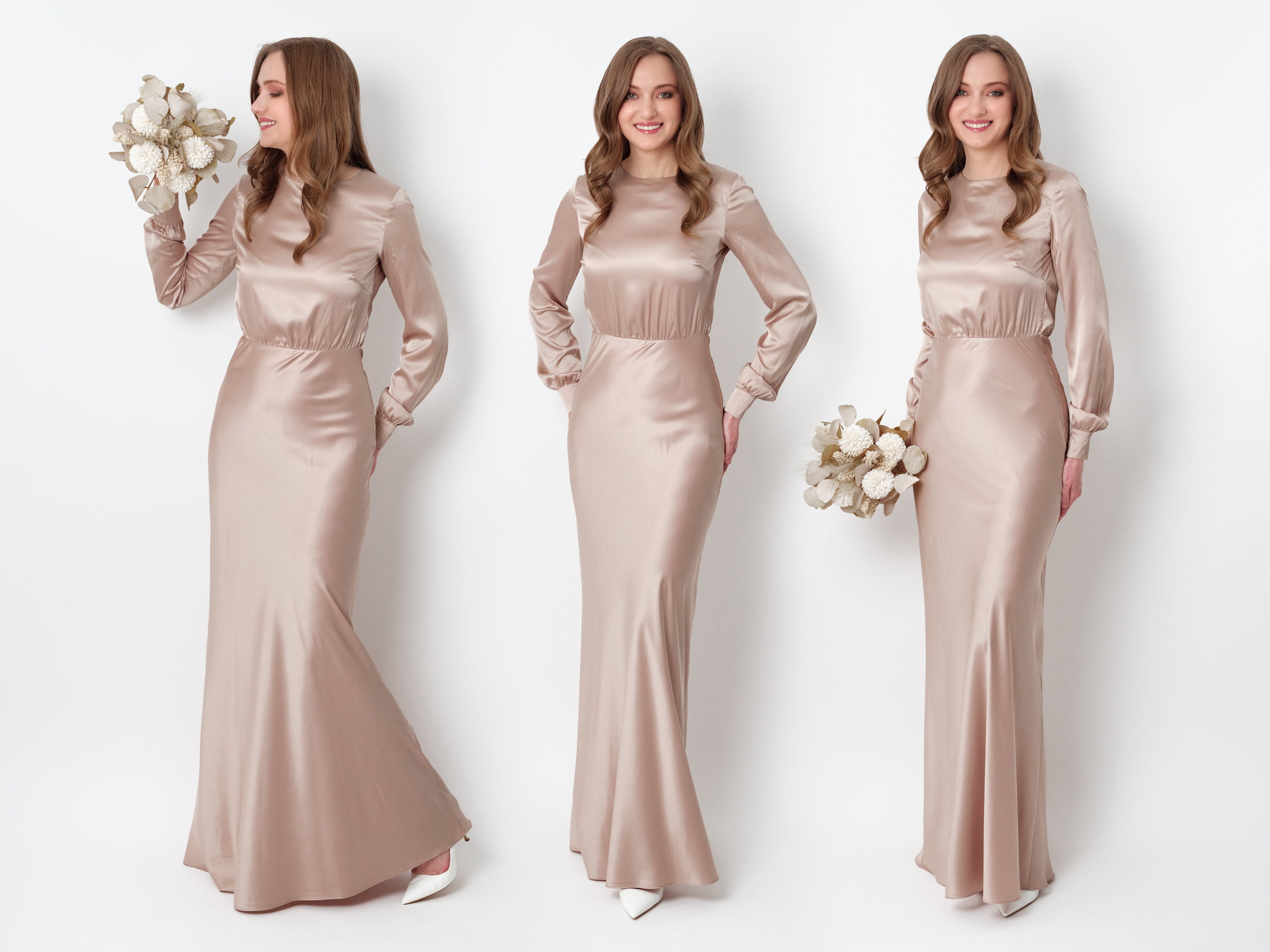 sachin and babi light blue dress Spaghetti Straps V Neck Tulle Champagne Long Prom Dress PG597 – Pgmdress main image 1