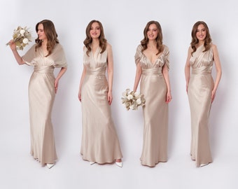 blush dress gold shoes Rock Glitter Block Heel with Blush Wrapped Satin Tie, Bridal Shoes main image 0