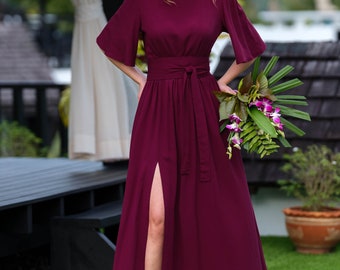 formal dresses banbridge BABARONI BABARONI Acetate Satin Ocean Blue Bridesmaid Dresses Square Floor-length Spaghetti Straps Ruched Ribbons Sheath, Ocean Blue / US0