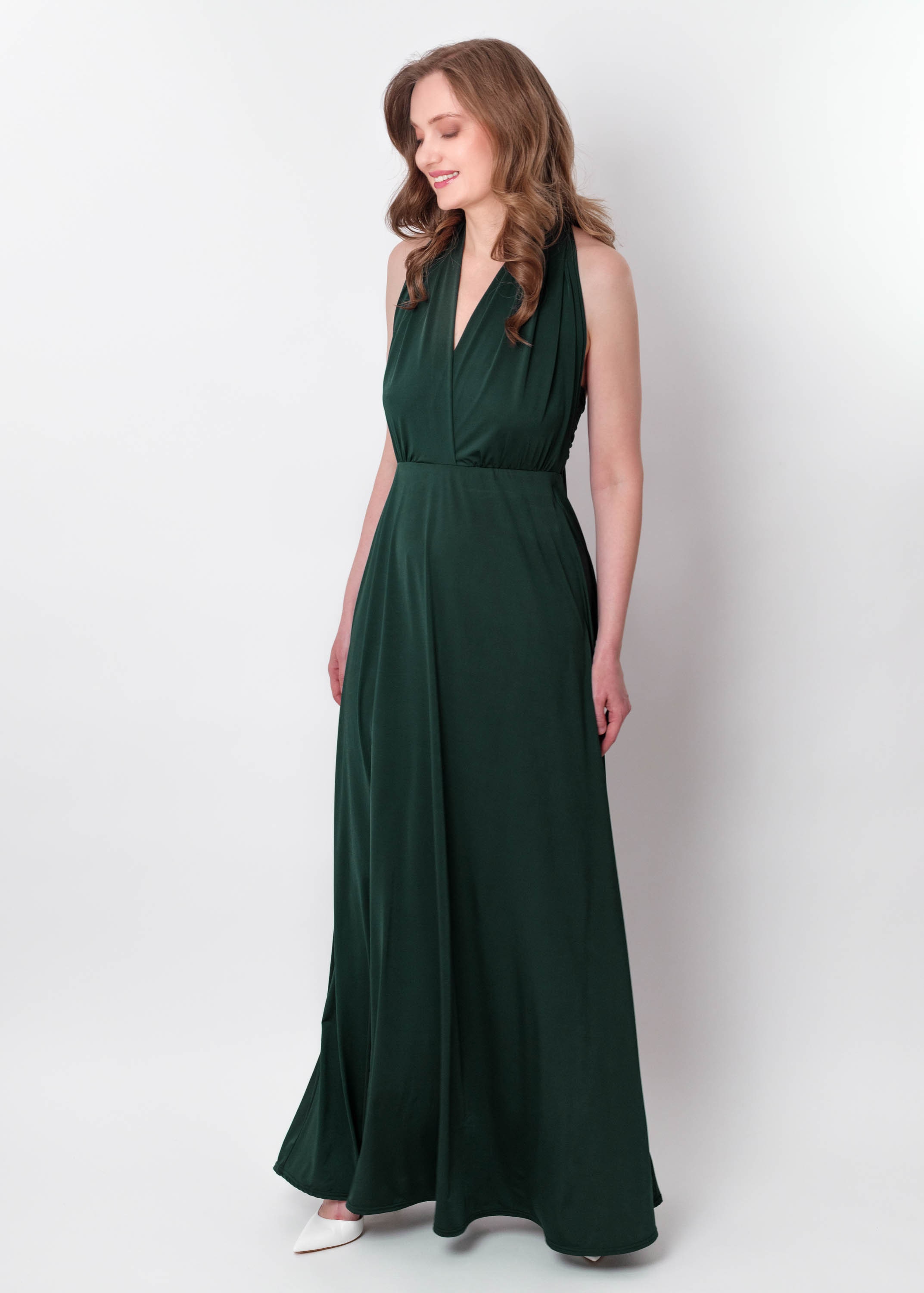 white christmas dresses Buy Emerald Green Multiway Convertible Infinity Dress – InfinityDress.ca main image 1