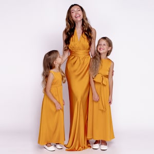 matte gold infinity dress Copper Velvet Infinity Bridesmaid Dress/Customization Size/40+ Color ScholleDress