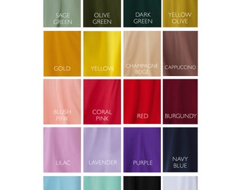 Chiffon fabric samples