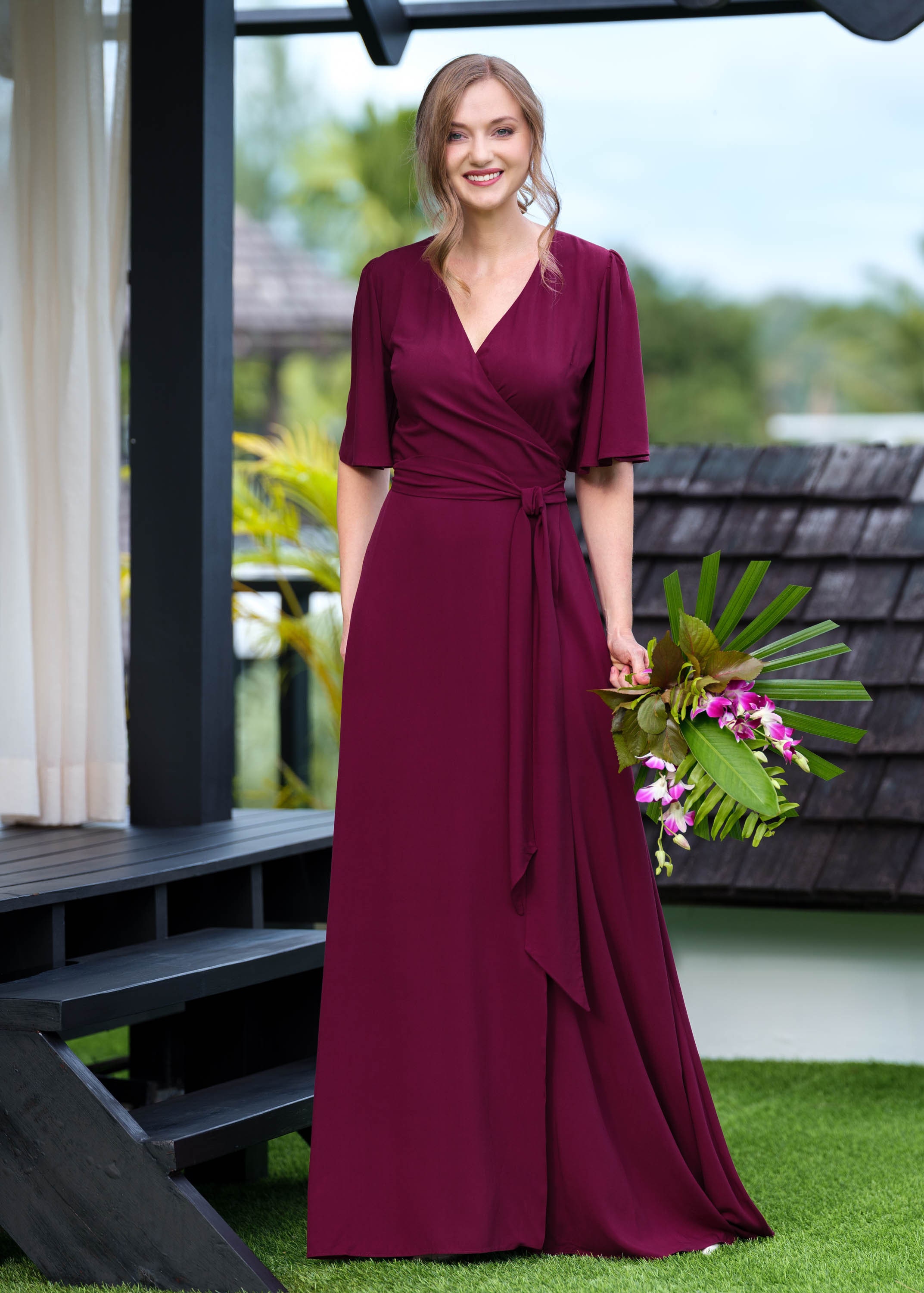 maxi bodycon dress floral A&A Gardenia Maxi Bodycon Dress  ARIELLA & AYANA