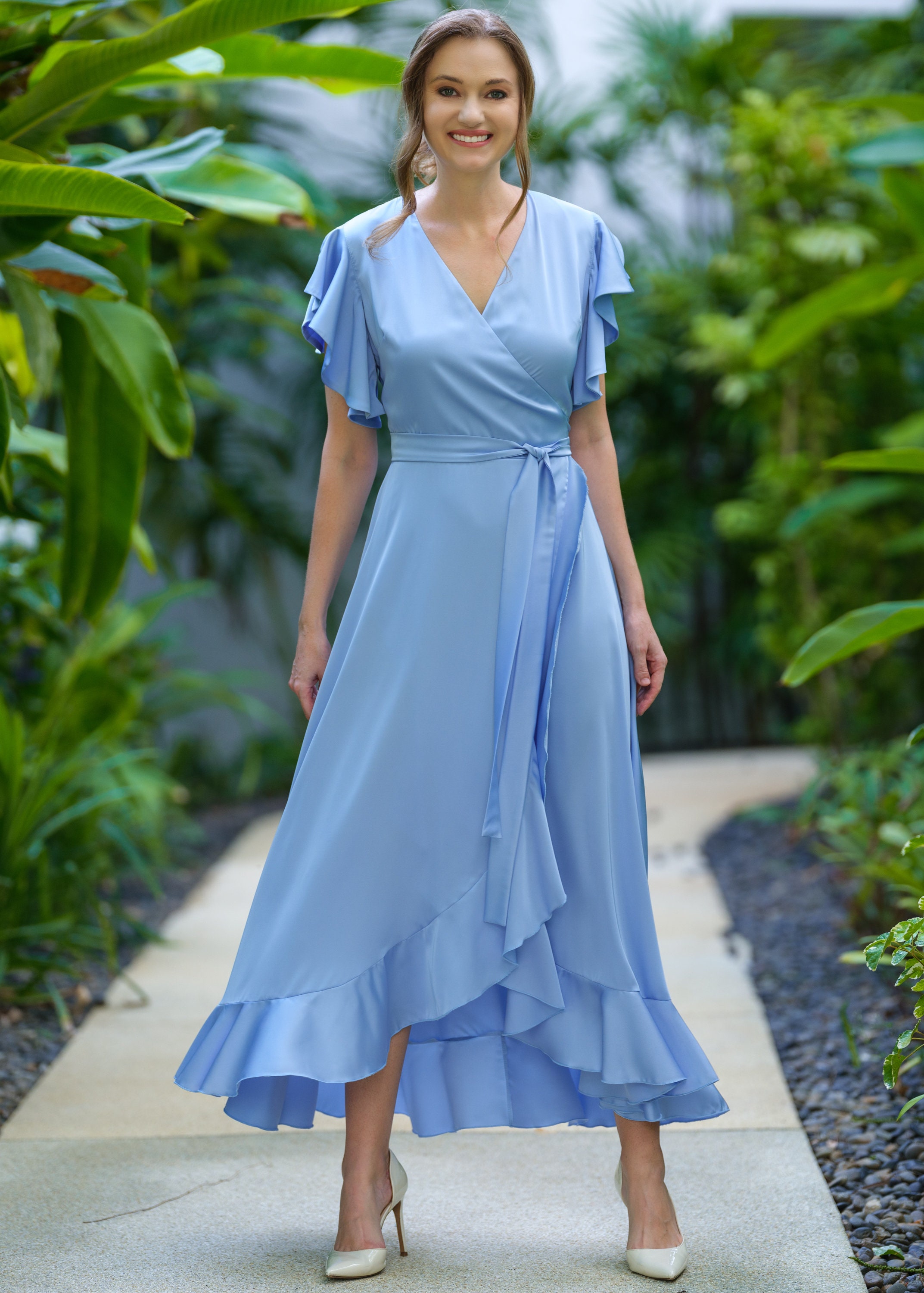 Silk Dress in Baby Blue, Wrap Dress, Bridesmaid Dress, Wedding Guest Dress, Women Dress, Maxi Dress, Silk Bridesmaid, Long Dress - Etsy Silk Dress in Baby Blue, Wrap Dress, Bridesmaid Dress, Wedding Guest Dress, Women Dress, Maxi Dress, Silk Bridesmaid, Long Dress - Etsy