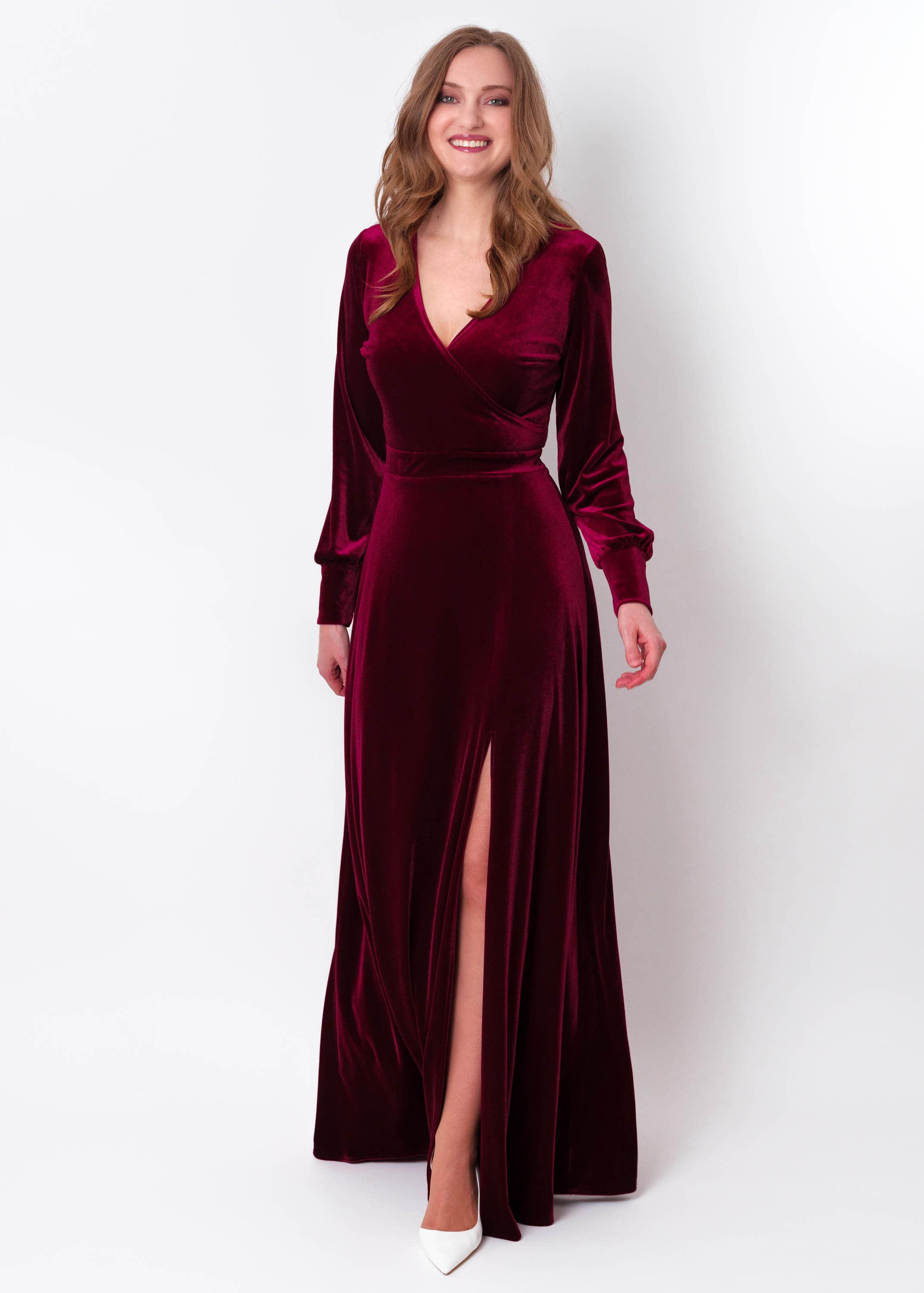 macy's burgundy velvet dress Macy Formal Velvet Dress