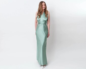 Avocado Green Bridesmaid Dress Infinity Dress Wrap Dress Convertible Dress  - S101# - Etsy Australia