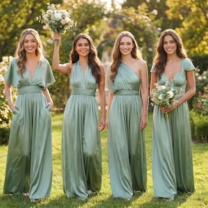 Sage Green Multi Way Dress - Etsy