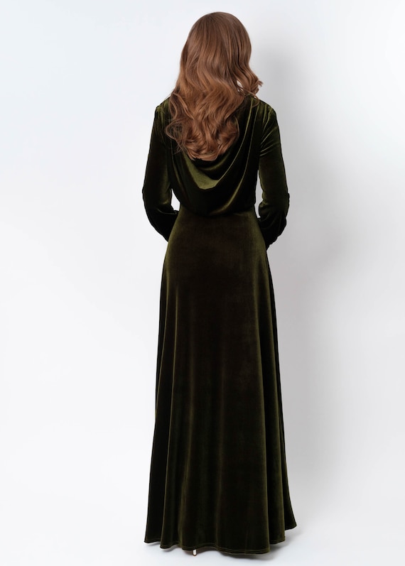 Beautiful Dress With Sea Green Velvet For Formal - Fab By Amirah