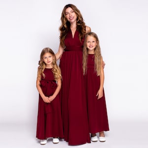 infinity dress burgundy wine Classic Multiway Infinity Bridesmaid Dress in Burgundy For Sale Online main image 0