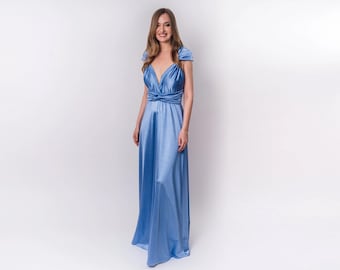 Sky Blue Luxury Satin Infinity Dress, Bridesmaid Dresses, Bridesmaid Infinity Dress, Silk Infinity Dress, Wrap Dress, Maid of Honor Dress - Etsy Sky Blue Luxury Satin Infinity Dress, Bridesmaid Dresses, Bridesmaid Infinity Dress, Silk Infinity Dress, Wrap Dress, Maid of Honor Dress - Etsy