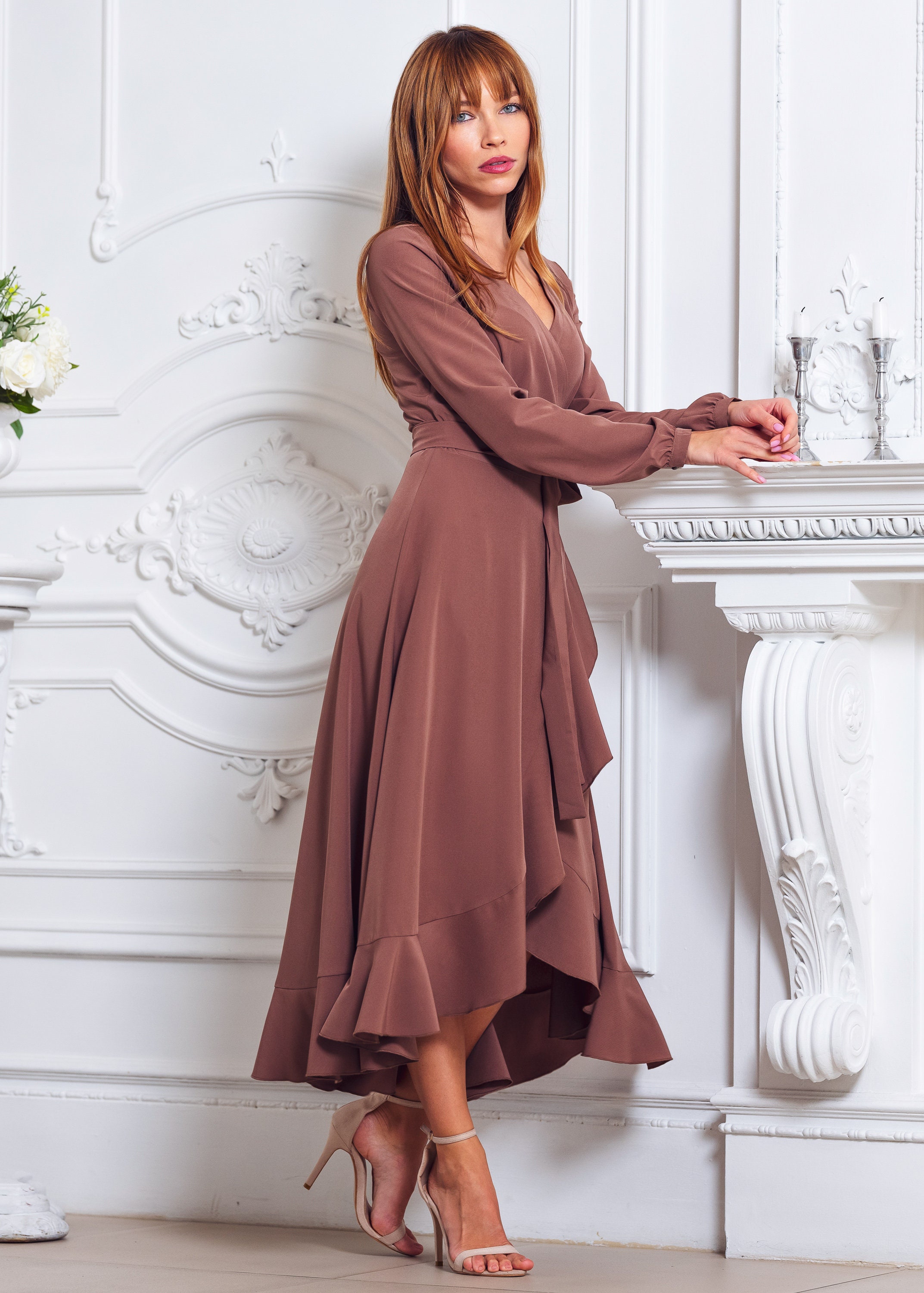 zebra print bridesmaid dresses SATIN GOWN – David Koma Color:Deep Apricot Miss Selfridge textured chiffon Sold as set black chantilly