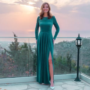 Turquoise Velvet Dress Long - Etsy Turquoise Velvet Dress Long - Etsy