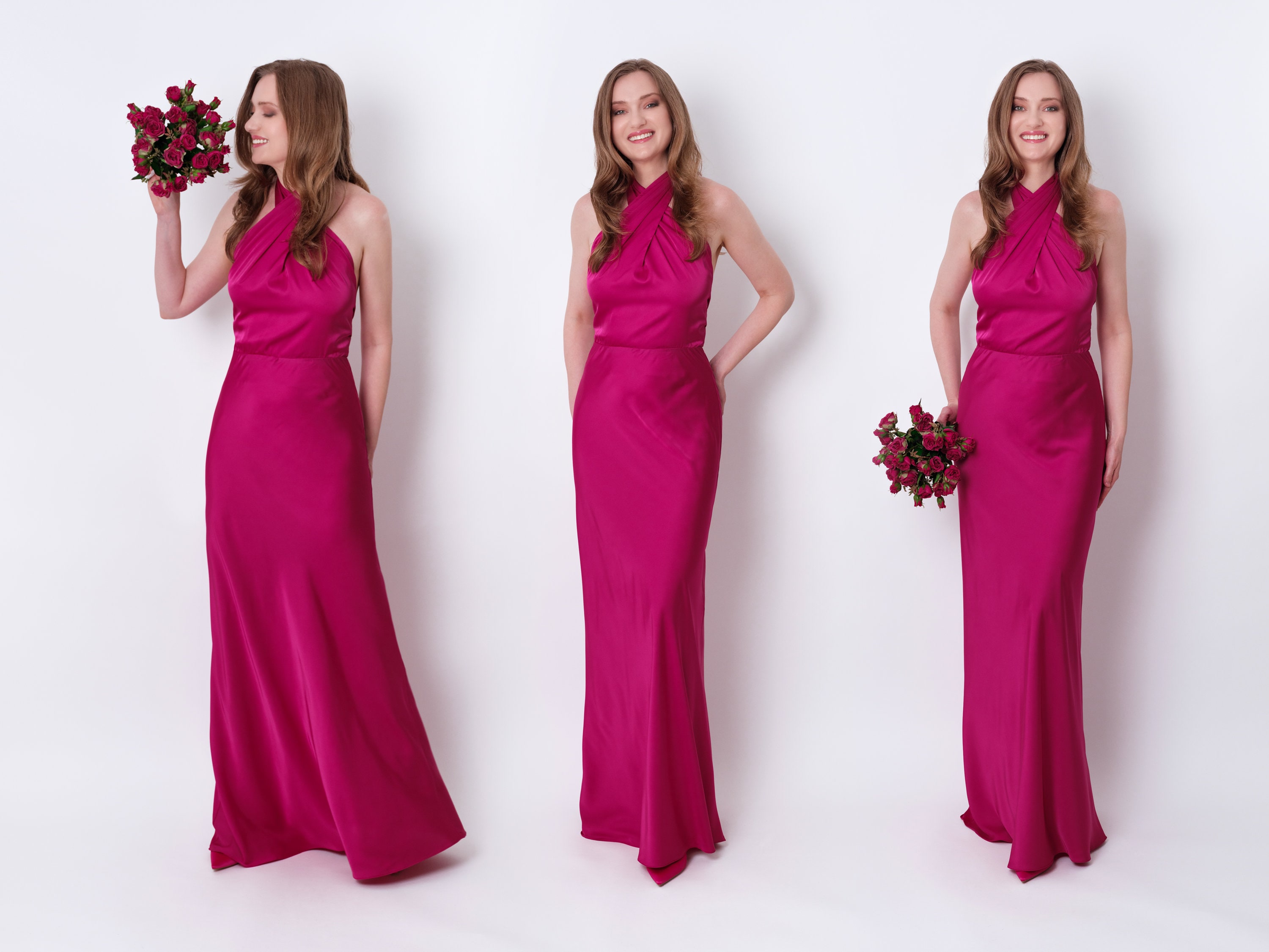 Magenta mariage robe soirée hotsell