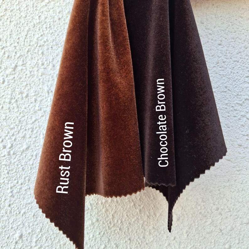 Rust Brown Velvet Wrap Robe: Long Sleeve Luxury Dressing Gown with Pockets and Waist Tie image 7