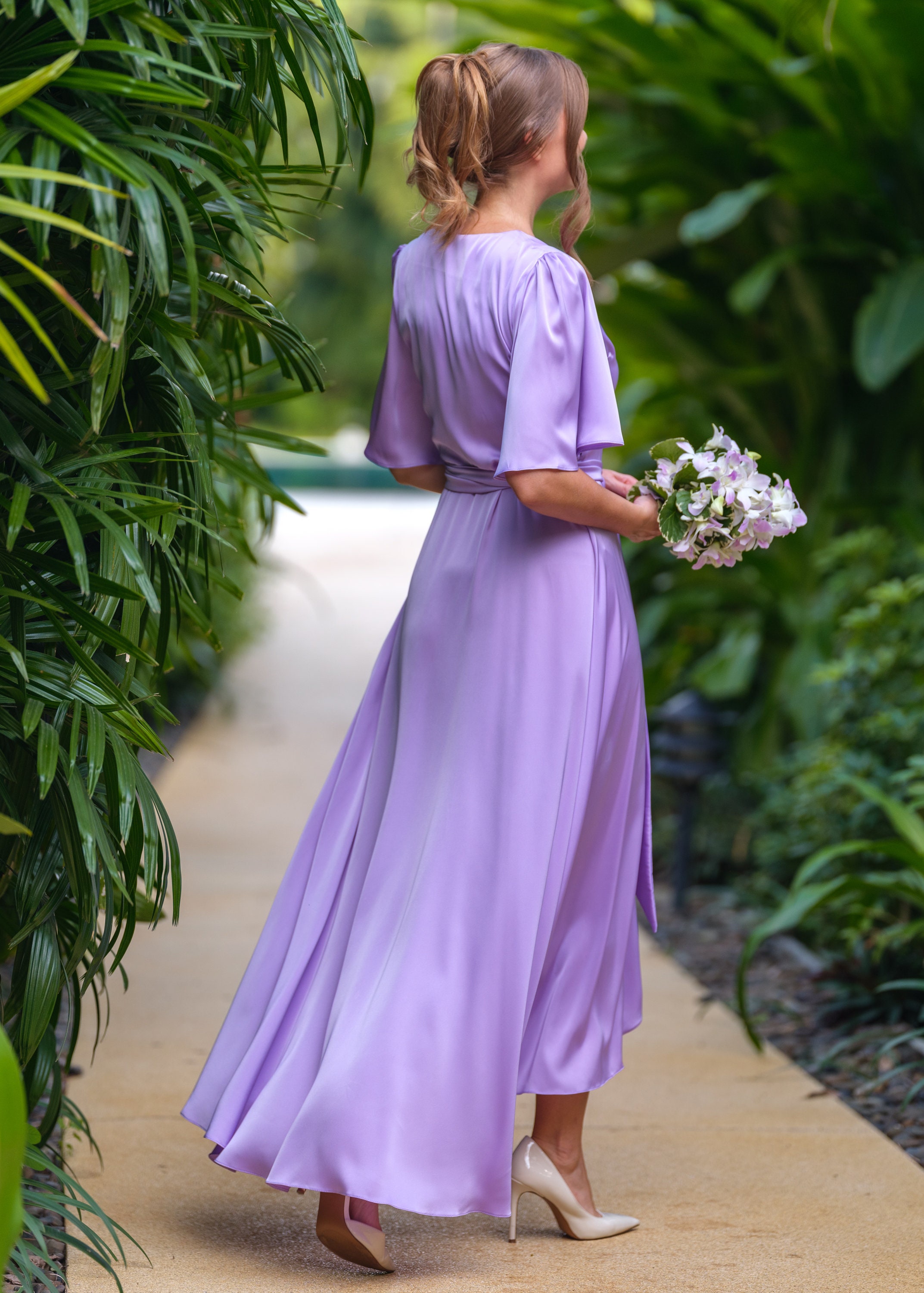 walmart chiffon dress Chiffon Sleeved Dress