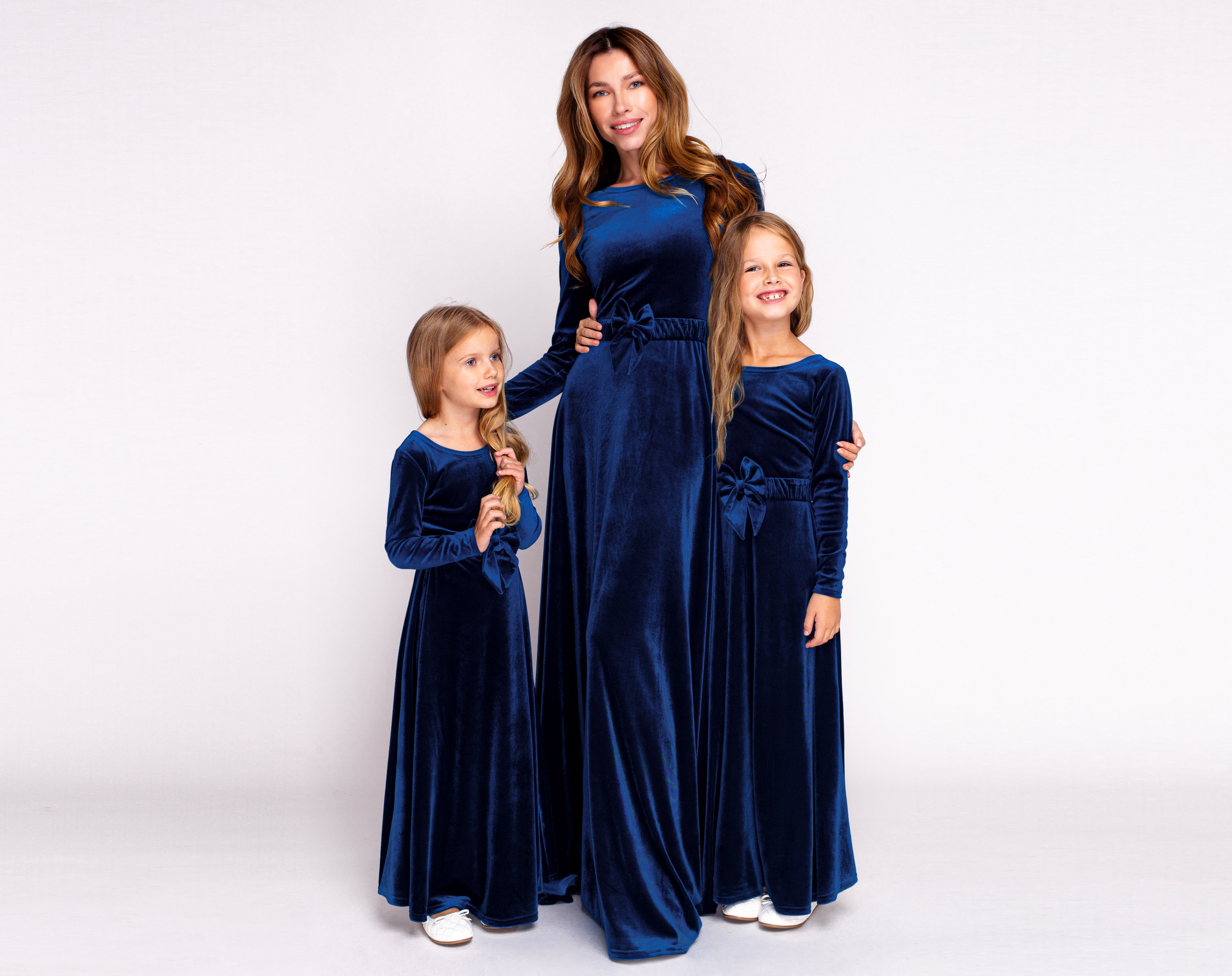 mommy and me navy blue dresses Mommy and Me Navy Blue Dress