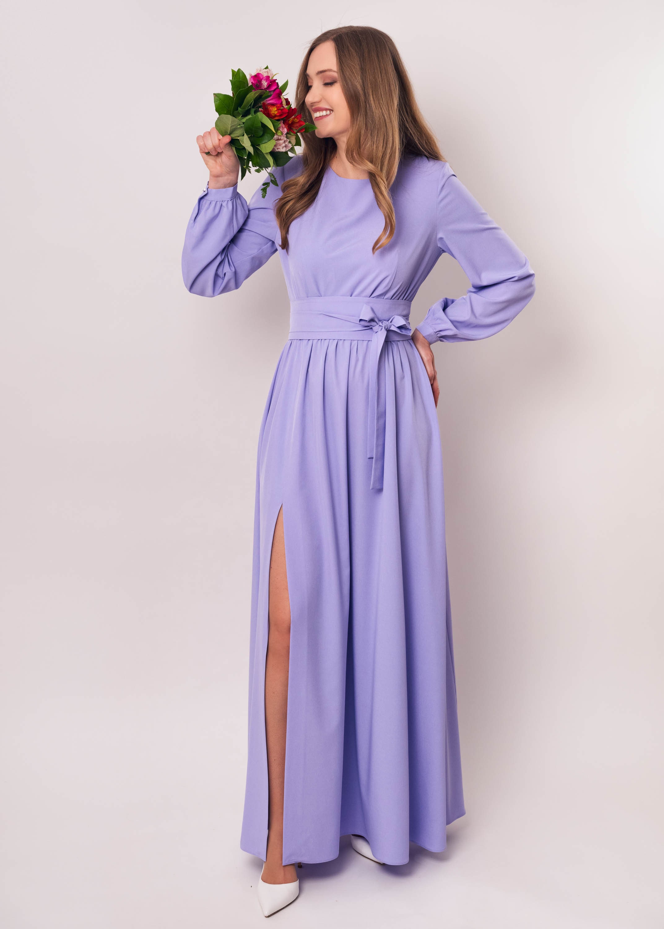 beige and purple dress Purple Maxi Dress with Dark Purple Dress Outfits (6 ideas & outfits)