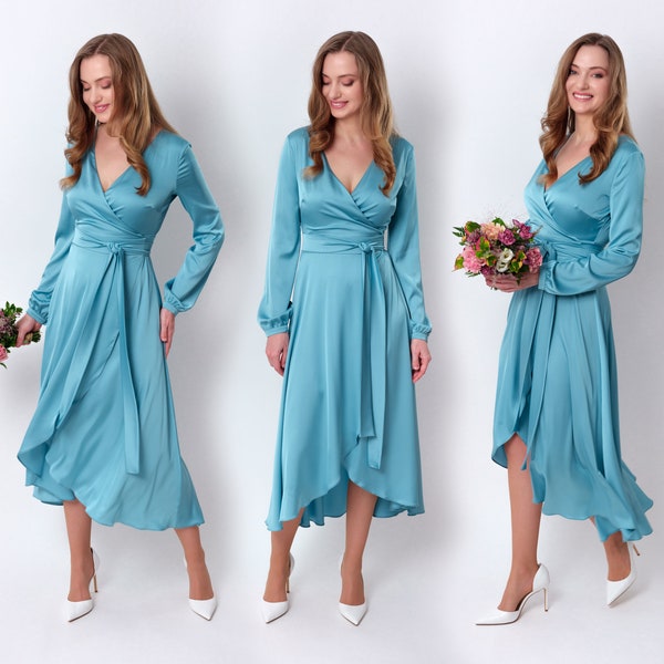 Dusty Blue Bridesmaid Dress - Etsy