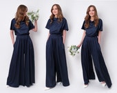 Navy bridesmaid jumpsuit sale