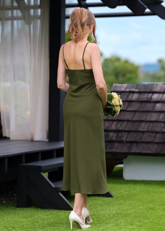green emerald velvet dress L'agence Amazon Green Lorraine Trapeze Dress - Amazon Green main image 0