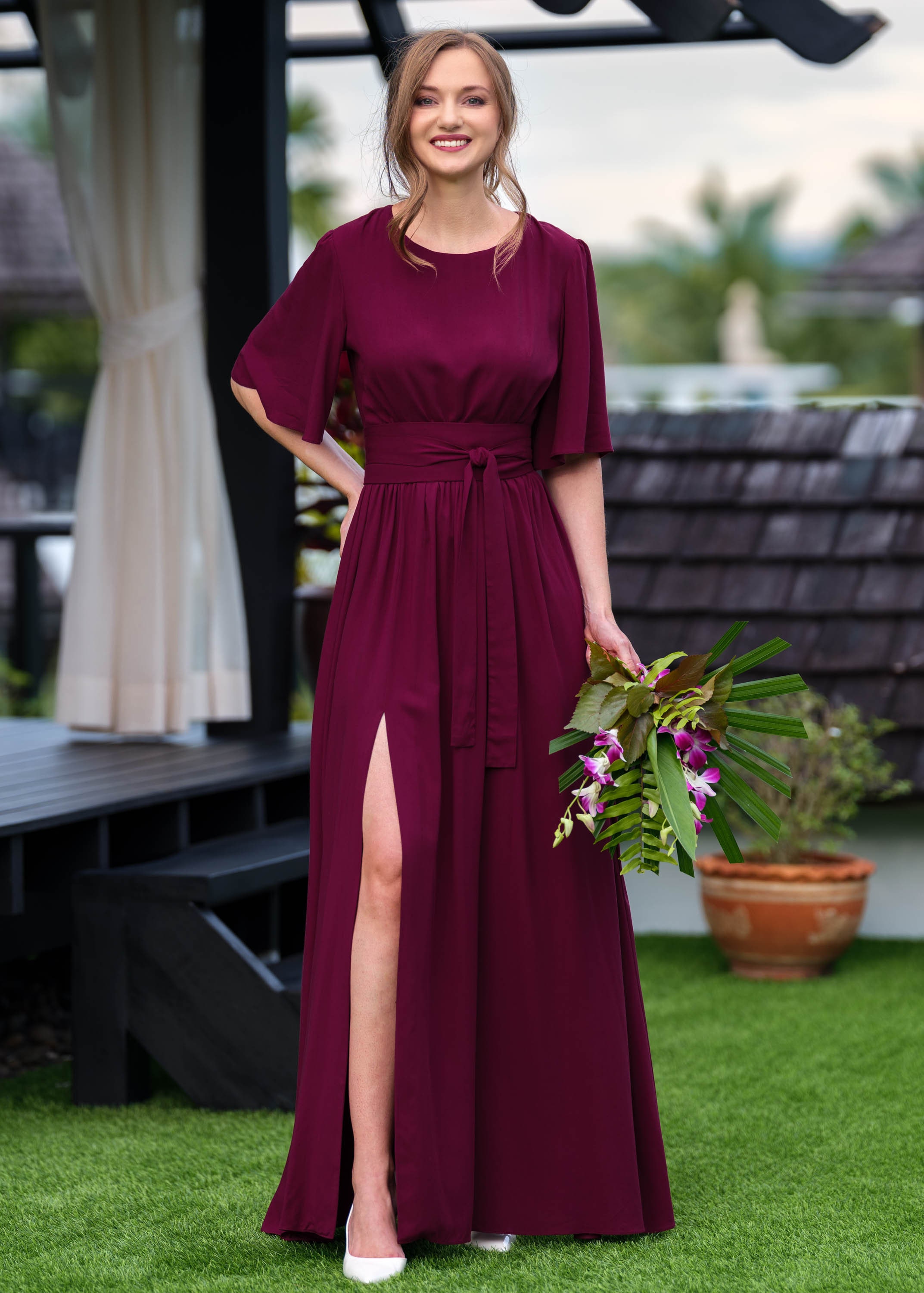 semi formal dresses burgundy LP0236 Off the Shoulder Short Prom Royal Blue/Burgundy ,Short Siaoryne Hips =4 Eva USA 3374 Long Sleeve