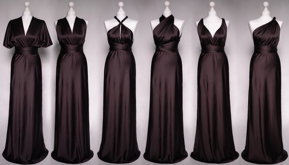 Black Infinity Dress - Long Black Convertible Dress