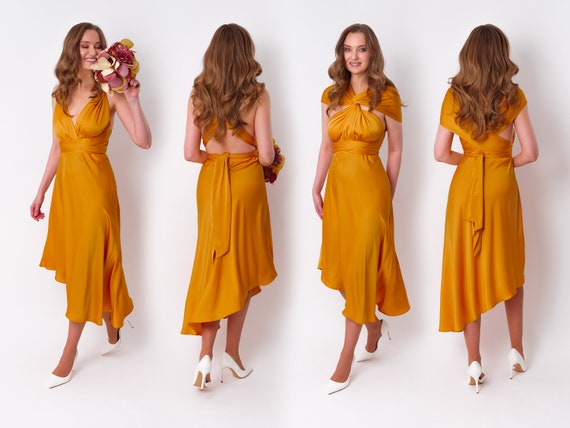 Buy Infinity Dress, Gold Silk Dress, Bridesmaid Dress, Silk Satin Dress, Multi Wrap Dress, Convertible Dress, Multiway Dress Online in India - Etsy Buy Infinity Dress, Gold Silk Dress, Bridesmaid Dress, Silk Satin Dress, Multi Wrap Dress, Convertible Dress, Multiway Dress Online in India - Etsy