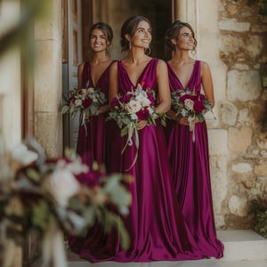 Dark Fuchsia Bridesmaid Dress