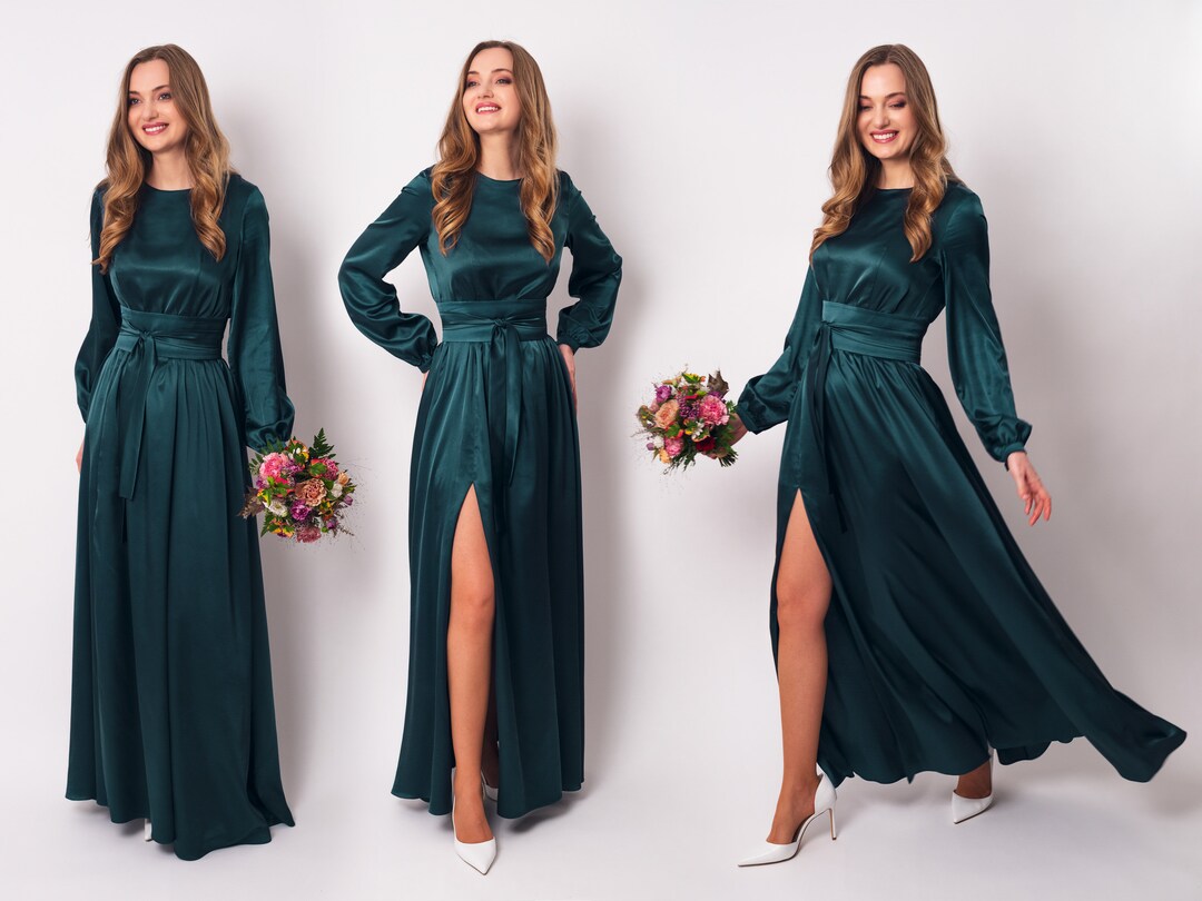 'DAISY' Teal Green Cotton Dress main image 1