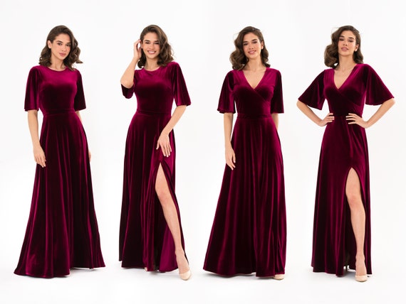 Plum dress for wedding best sale guest