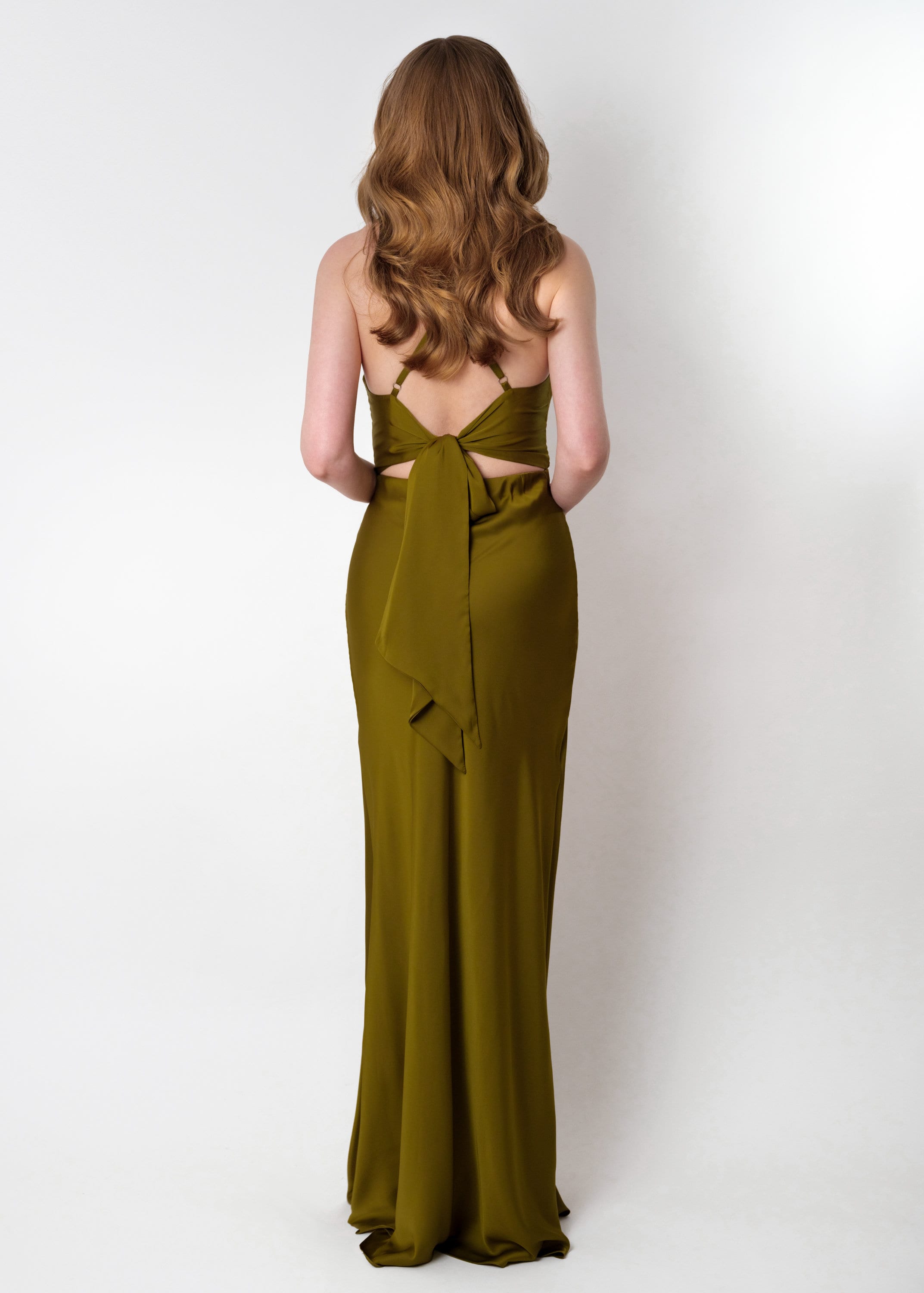 Olive green silk slit dress, bridesmaid dress, silk satin dress, wedding guest dress, evening dress, wedding cocktail party dress, plus size Olive green silk slit dress, bridesmaid dress, silk satin dress, wedding guest dress, evening dress, wedding cocktail party dress, plus size