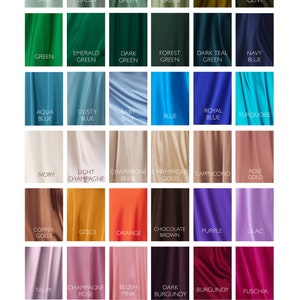 Silk fabric samples