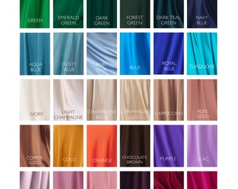 Silk fabric samples