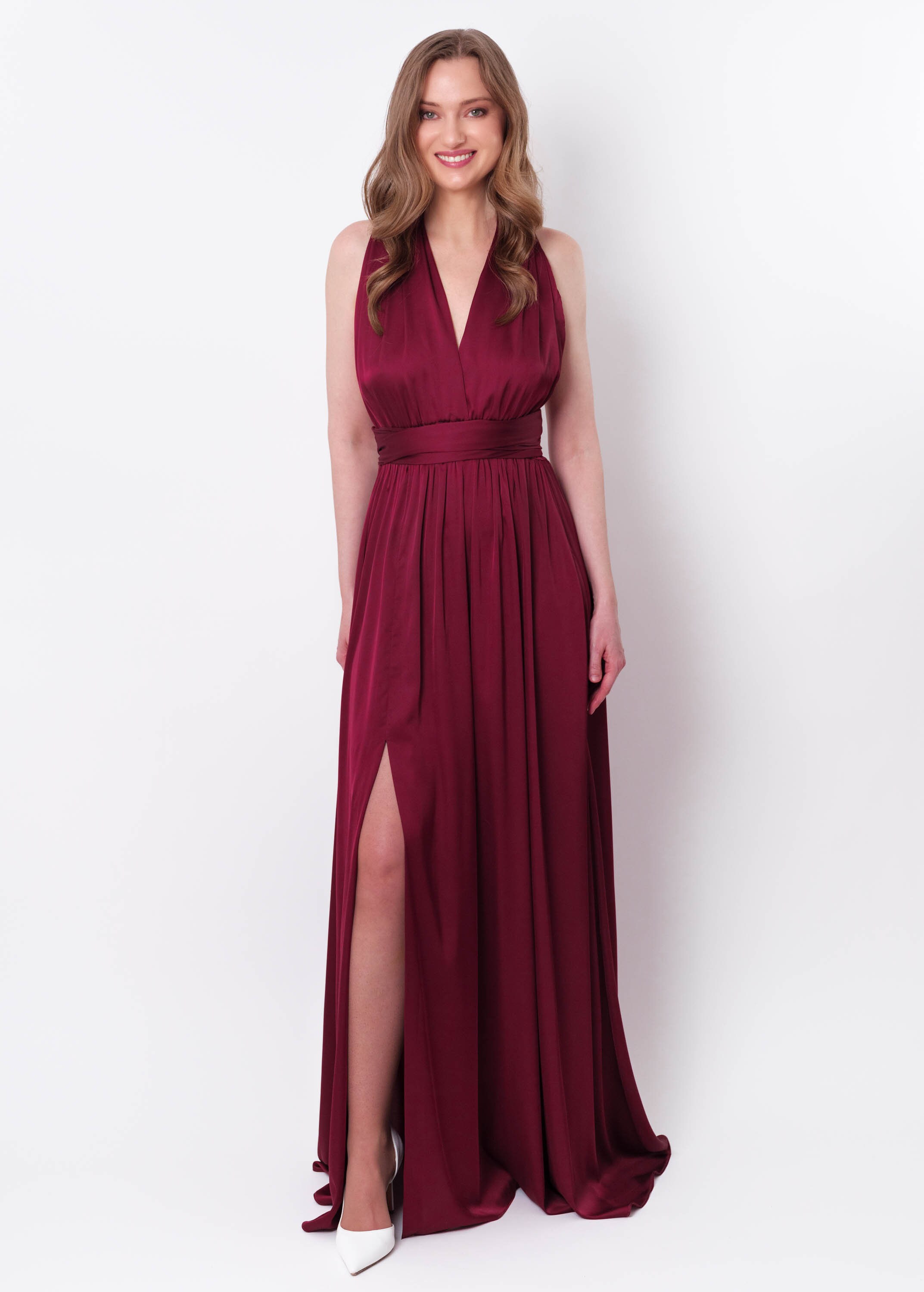 multiway bridesmaid dress burgundy Bordeaux Homecoming Dress - Burgundy Dress - Multiway Bridesmaid Dress - Short Dress