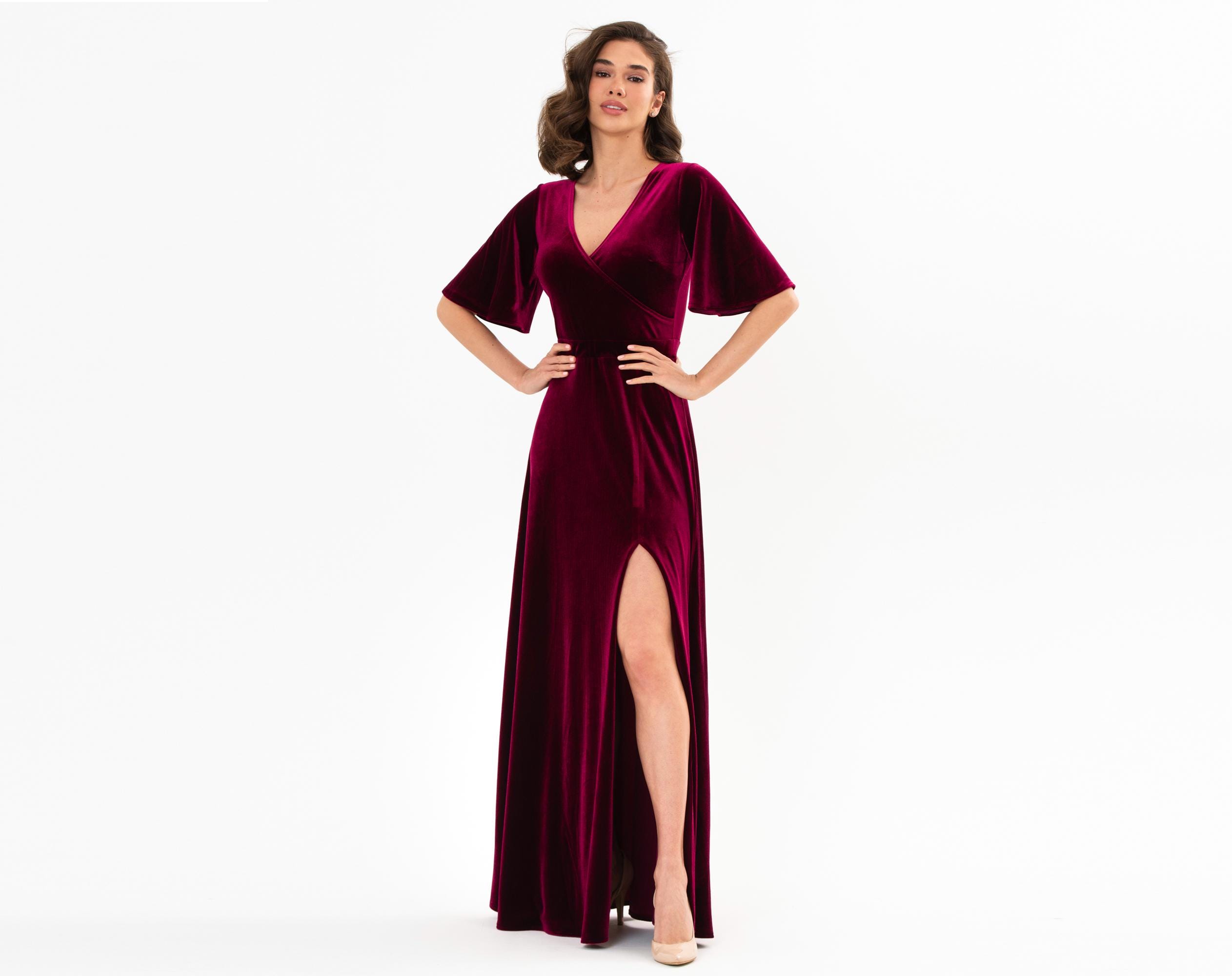 Pink Color Palette Light Burgundy Bridesmaid Dresses Plum