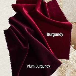 Samt langes Kleid in Burgundy: mit langen ärmeln bodenlangen Kleid, für Urlaub Partys, Herbst-Winter-Hochzeit und besondere Anlässe Bild 4