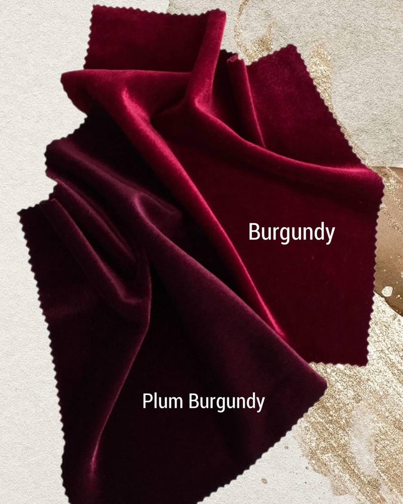 Samt langes Kleid in Burgundy: mit langen ärmeln bodenlangen Kleid, für Urlaub Partys, Herbst-Winter-Hochzeit und besondere Anlässe Bild 4