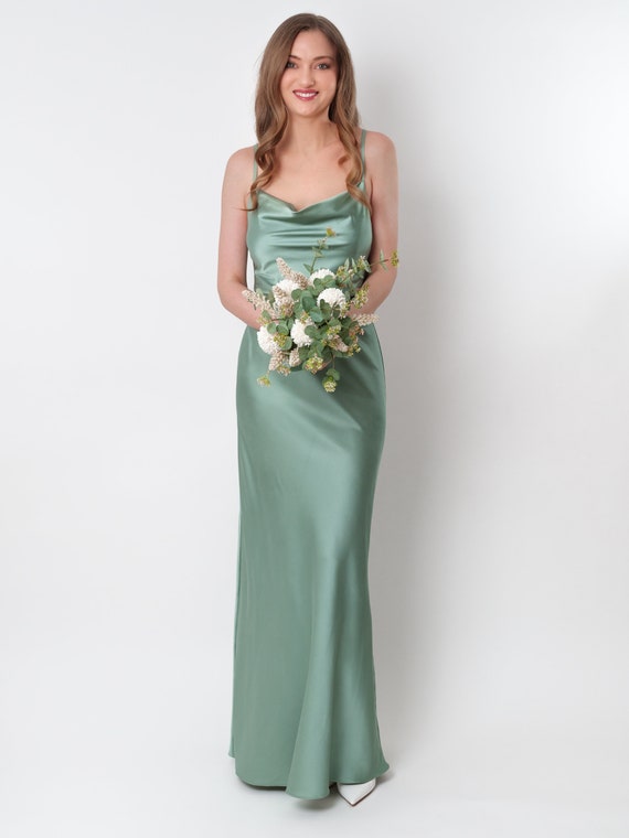 cross neck bridesmaid dresses Rose Gold Long with Criss allows the long criss wearer_length:MAXI Size:XS / N0-2 Amy Childs Editorial Stock
