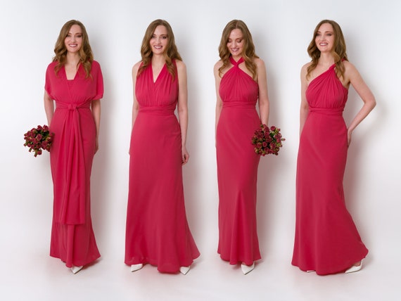 Robe longue corail mariage hotsell