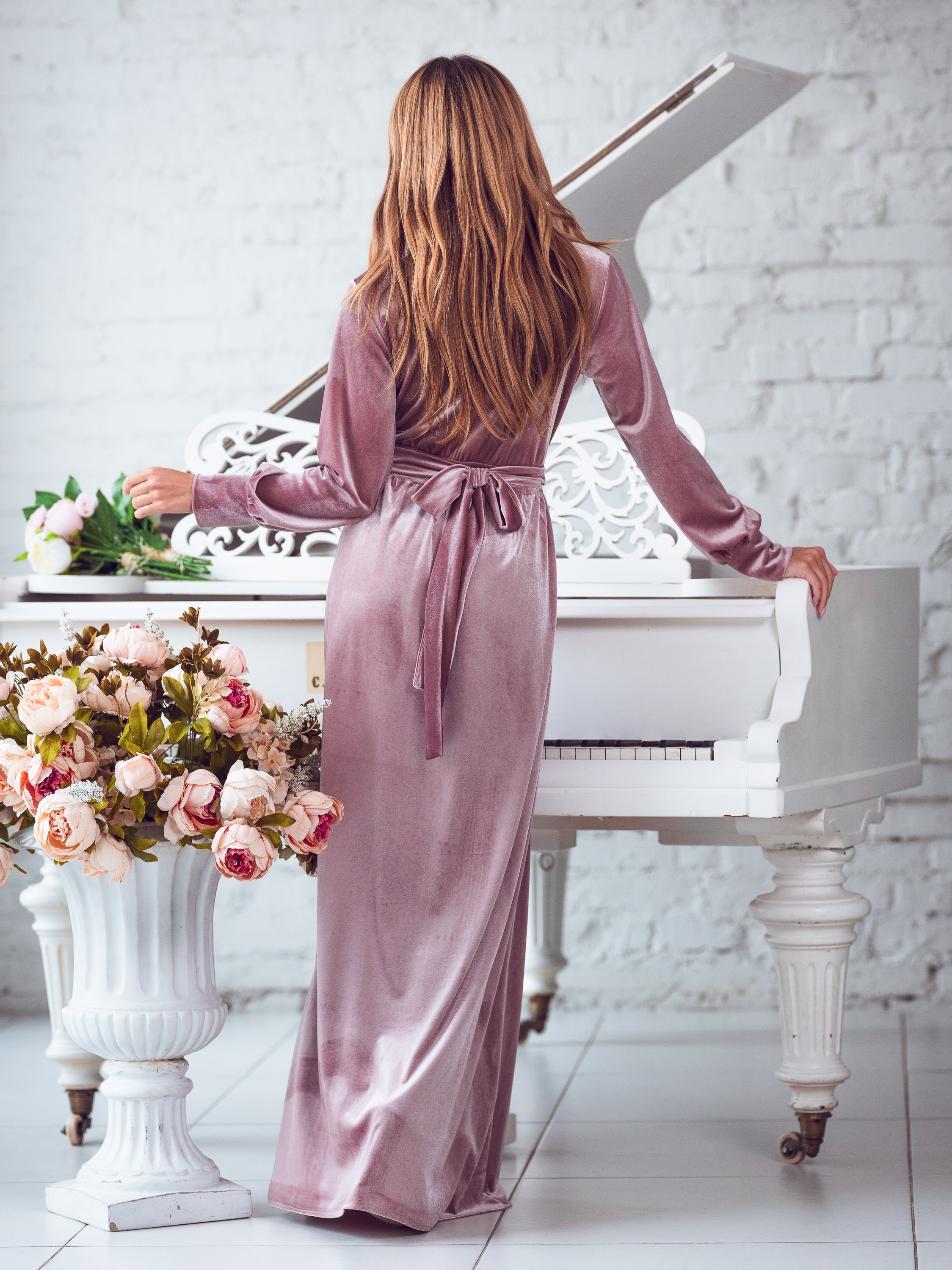 mauve winter dress Destinations Maxi Halter Dress | Mauve | Womens