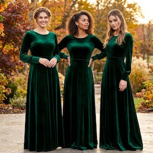 green emerald velvet dress Maternity Gwen Velvet Dress