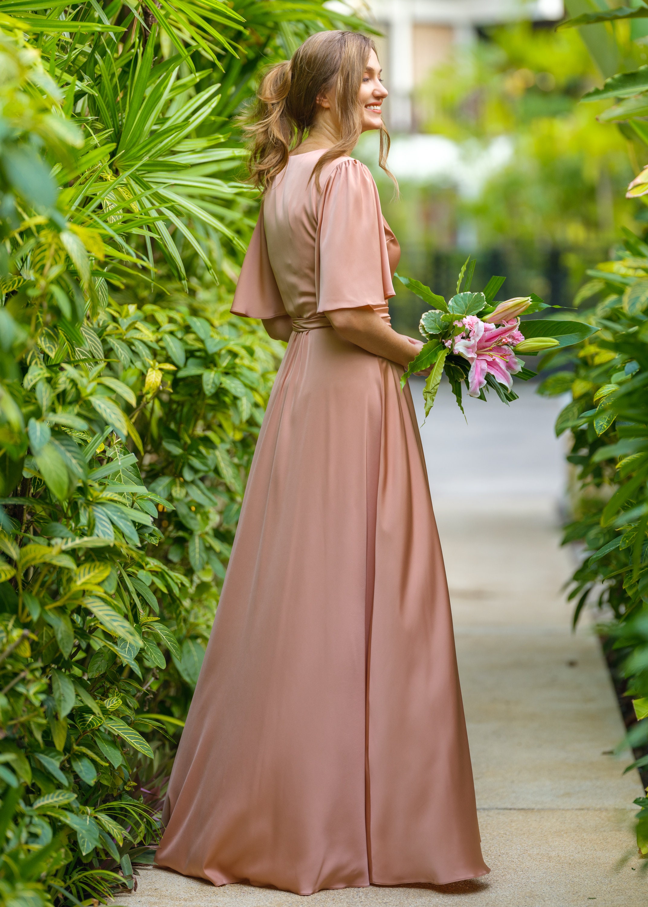 flowy maxi dress for beach CLAIRE Flowy Maxi Beach Skirt main image 0