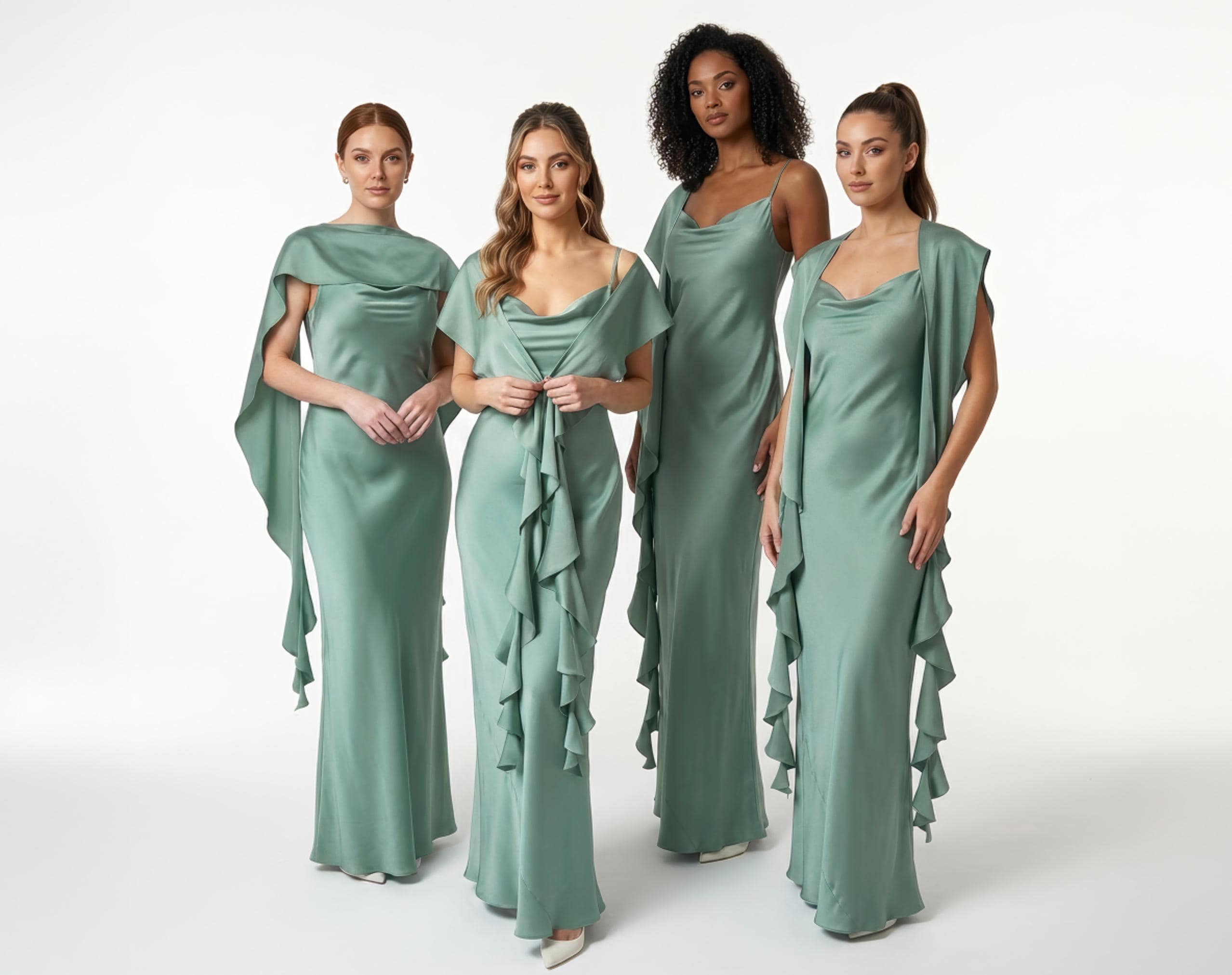 Green Silk Dress Bias Cut - Etsy