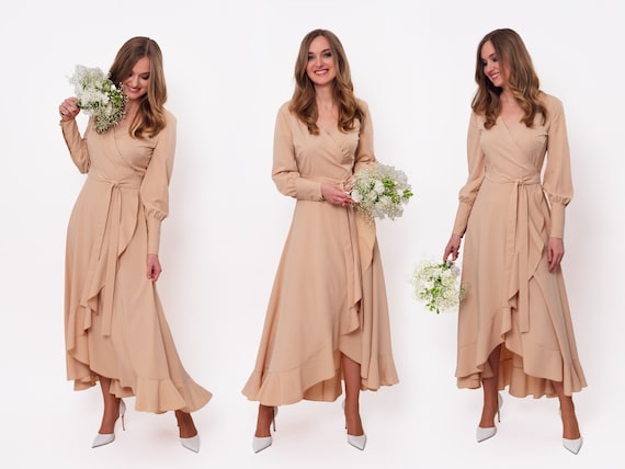 long dresses for wedding guests