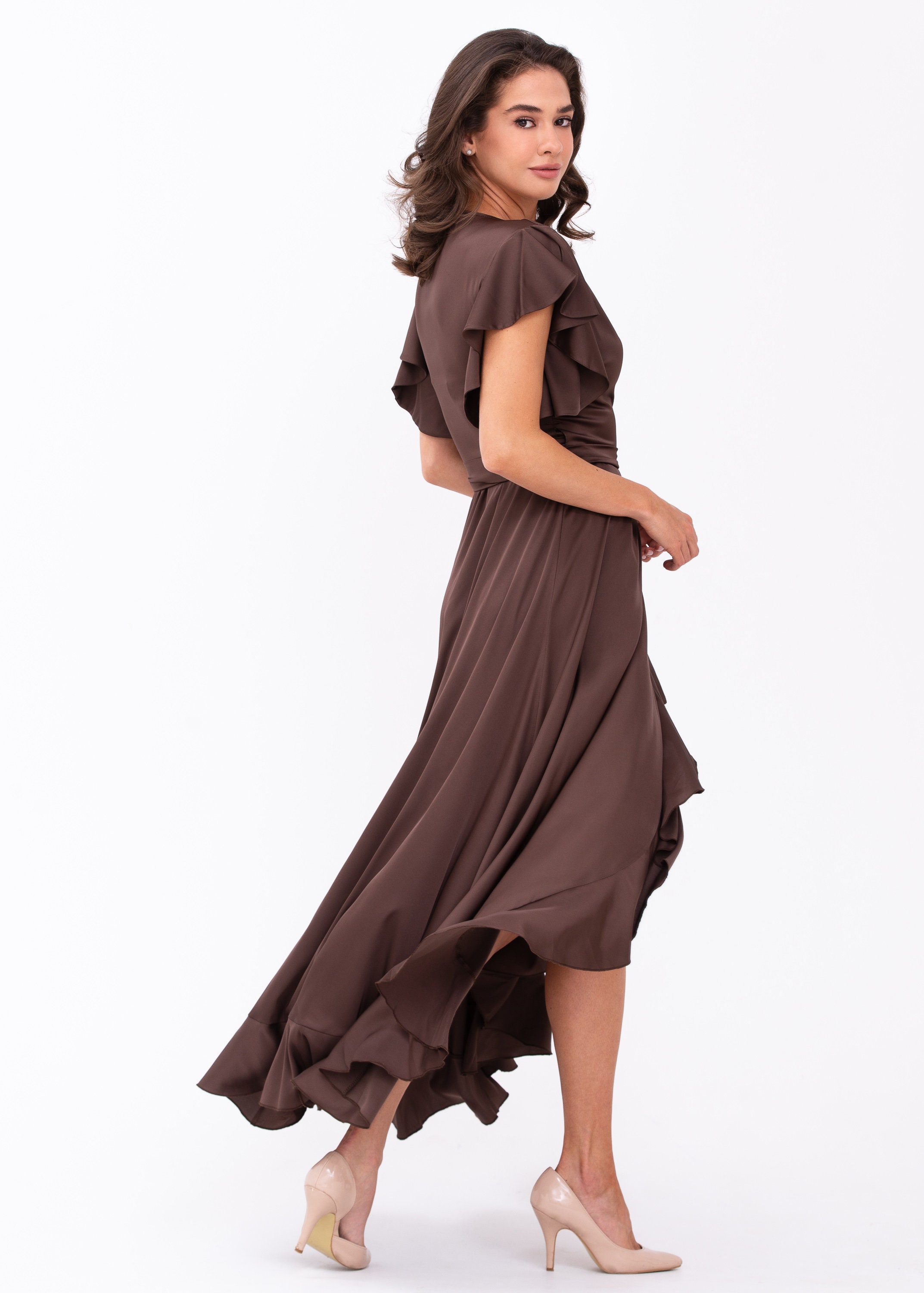white christmas dresses Little Brown Dress