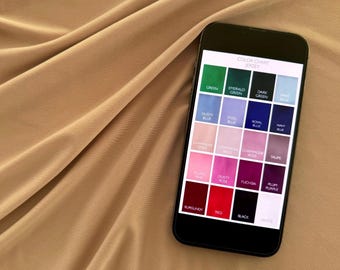 Luxury stretchy jersey fabric samples